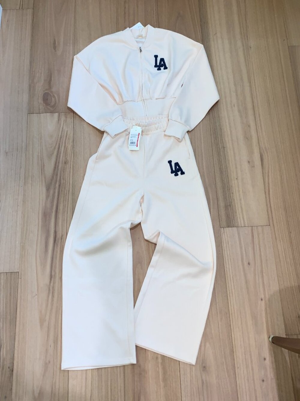 P&Co "LA" Chenille Crop Jacket + Wide Leg Pants Set — NWT
